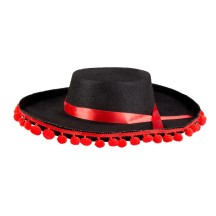 Chapeau Espagnol en Feutre – Accessoire Flamenco - B04263 - Chapeaux