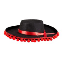 Chapeau Espagnol en Feutre – Accessoire Flamenco - B04263 - Chapeaux