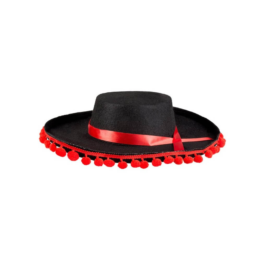 Chapeau Espagnol en Feutre – Accessoire Flamenco - B04263 - Chapeaux