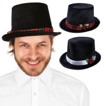 Chapeau Bonhomme de Neige Noir – Ruban Aléatoire - 22372 - Chapeaux