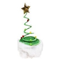 Chapeau Sapin de Noël à Ressort Vert Adulte - 22376 - Chapeaux