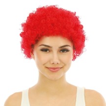 Perruque courte frisée - rouge - 68050 - Perruques