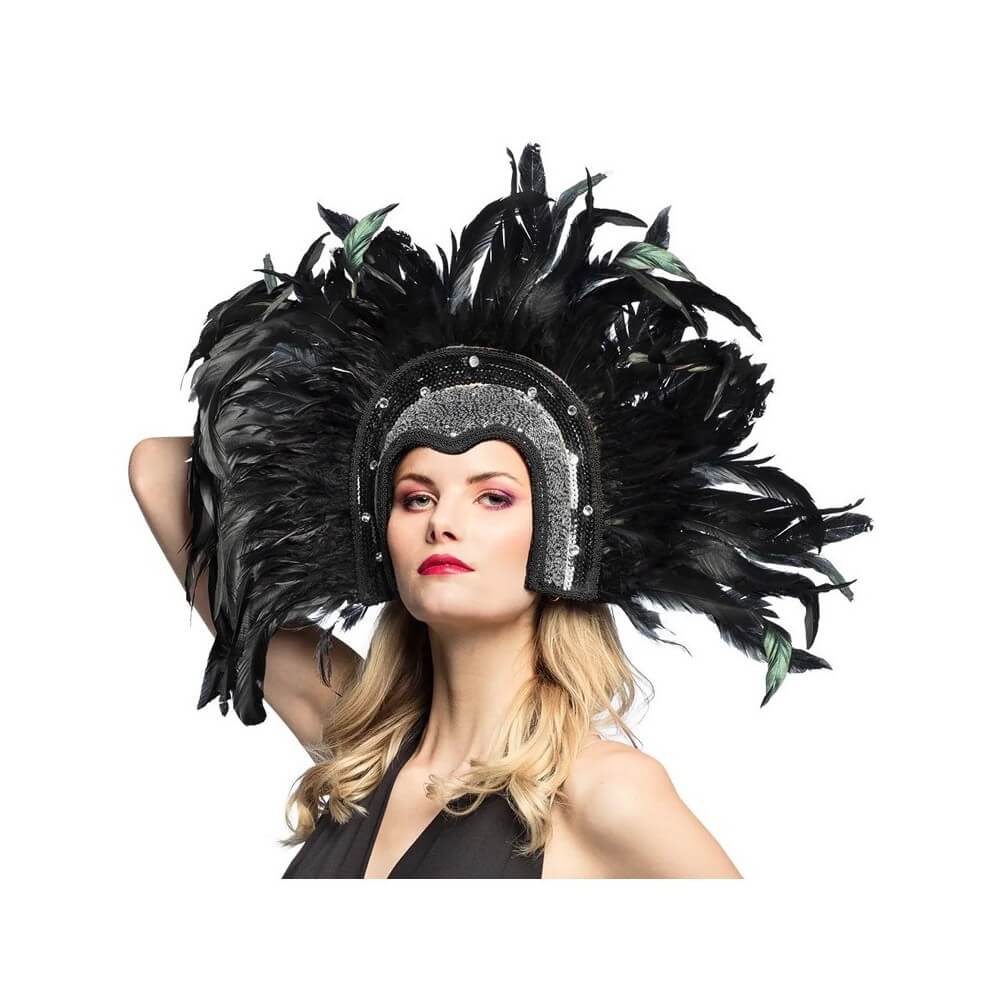 Coiffe plumes Showgirl – Accessoire Cabaret - B00375 - Chapeaux