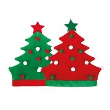 Bonnet Sapin de Noël Feutre – Couleur Aléatoire - 22377 - Chapeaux