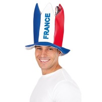 Chapeau Bouffon France Bleu Blanc Rouge Adulte - 22385 - Chapeaux