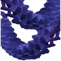 Guirlande Zinnia 4 m – Bleu Royal - 03201BR - Guirlandes en Papier