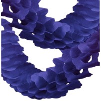 Guirlande Zinnia 4 m – Bleu Royal - 03201BR - Guirlandes en Papier