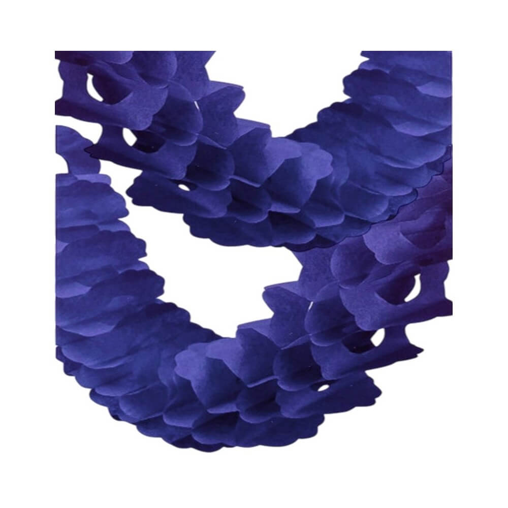 Guirlande Zinnia 4 m – Bleu Royal - 03201BR - Guirlandes en Papier