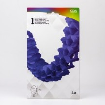 Guirlande Zinnia 4 m – Bleu Royal - 03201BR - Guirlandes en Papier