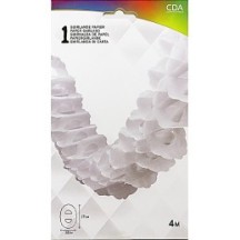 Guirlande zinnia 4m BLANC - 03201BL - Guirlandes en Papier