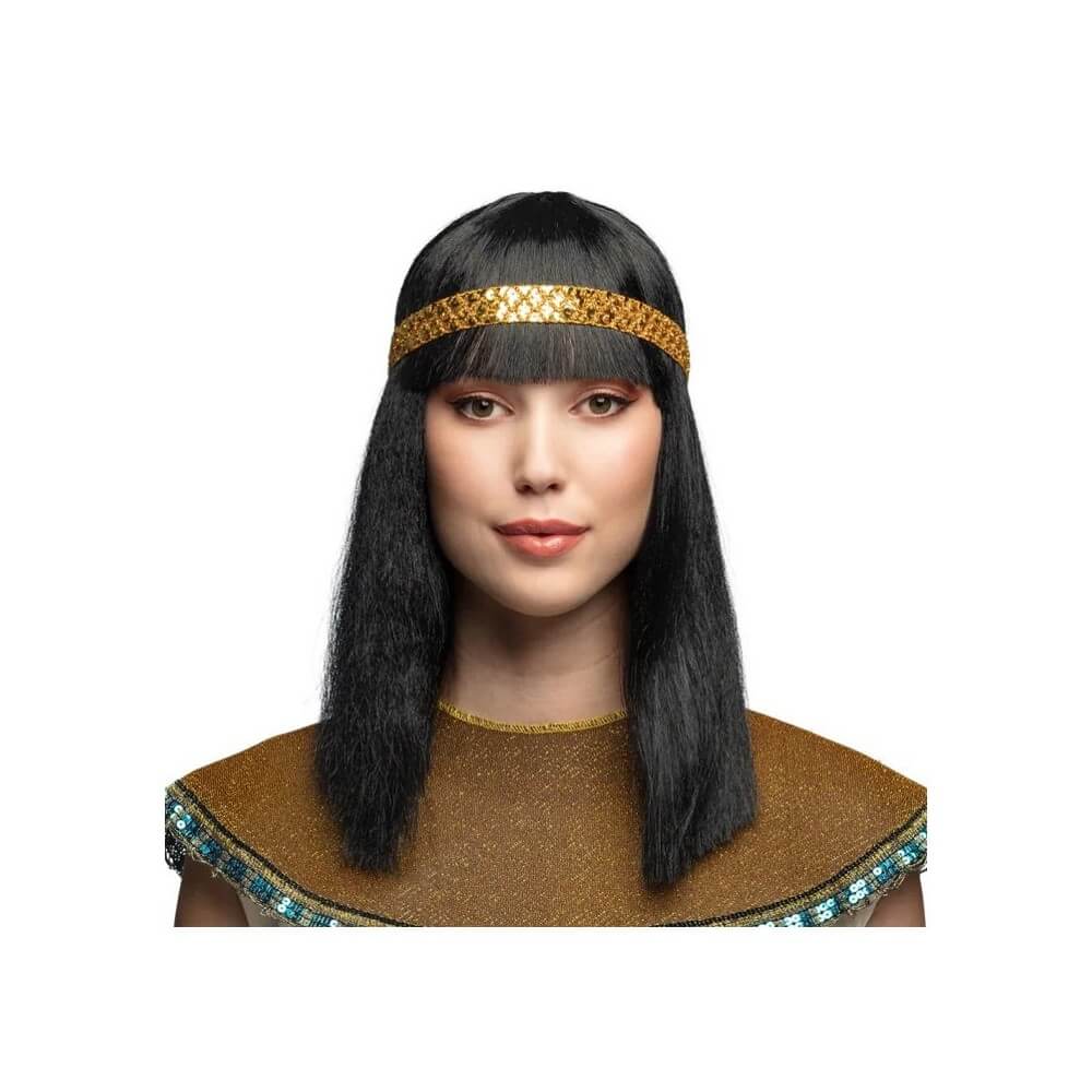 Perruque Cléopâtre avec Bandeau – Style Égyptienne - B85798 - Perruques