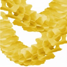 Guirlande Zinnia 4 m Jaune – Décoration Festive - 03201JA - Guirlandes en Papier