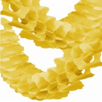 Guirlande Zinnia 4 m Jaune – Décoration Festive - 03201JA - Guirlandes en Papier