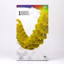 Guirlande Zinnia 4 m Jaune – Décoration Festive - 03201JA - Guirlandes en Papier