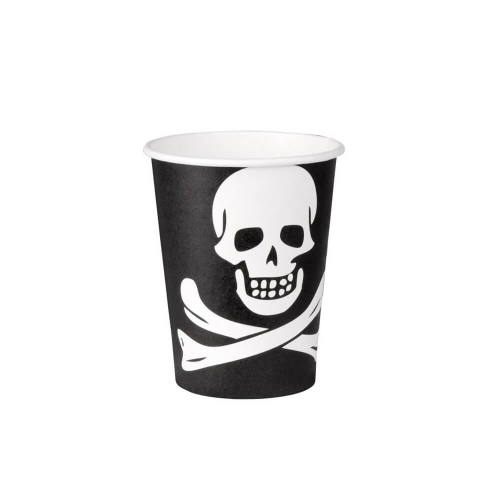 10 Gobelets Papier Pirates 21cl - B74268 - Gobelets en carton