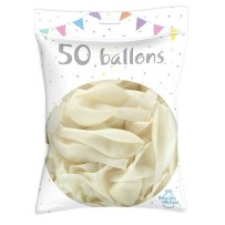 50 Ballons Latex Transparente 30 cm - 36200TR - Ballons latex