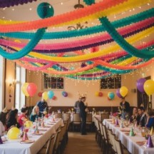 Lot 3 Guirlandes Boa 2 m Jaune – Décoration Festive - 03101JA - Guirlandes en Papier