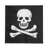 20 Serviettes Papier Pirates 33x33 cm - B74269 - Serviettes kraft