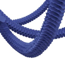 Lot 3 Guirlandes Boa 2 m Bleu Royal – Décoration Festive - 03101BR - Guirlandes en Papier