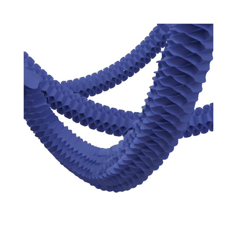 Lot 3 Guirlandes Boa 2 m Bleu Royal – Décoration Festive - 03101BR - Guirlandes en Papier