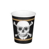 10 Gobelets Papier Pirates 21 cl - B74212 - Gobelets en carton