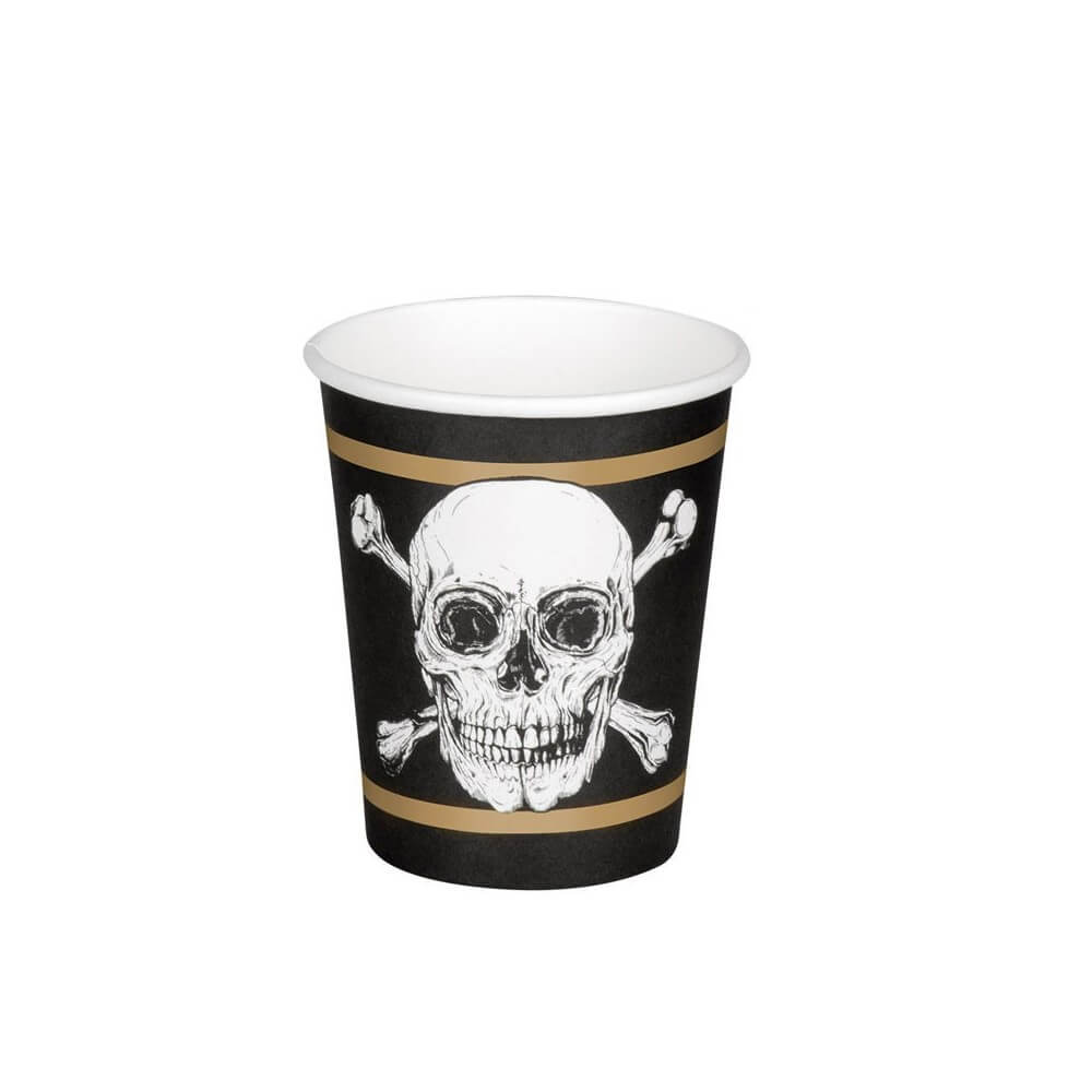 10 Gobelets Papier Pirates 21 cl - B74212 - Gobelets en carton