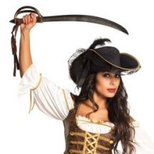 Épée Pirate 68 cm – Accessoire Déguisement - B00668 - Armes factices