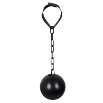 Boulet et Chaîne Prisonnier 30 cm – Accessoire Déguisement - B00621 - Armes factices