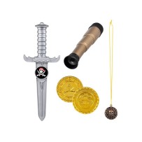 Accessoires de Pirate – Dague & Trésor - B74141 - Armes factices