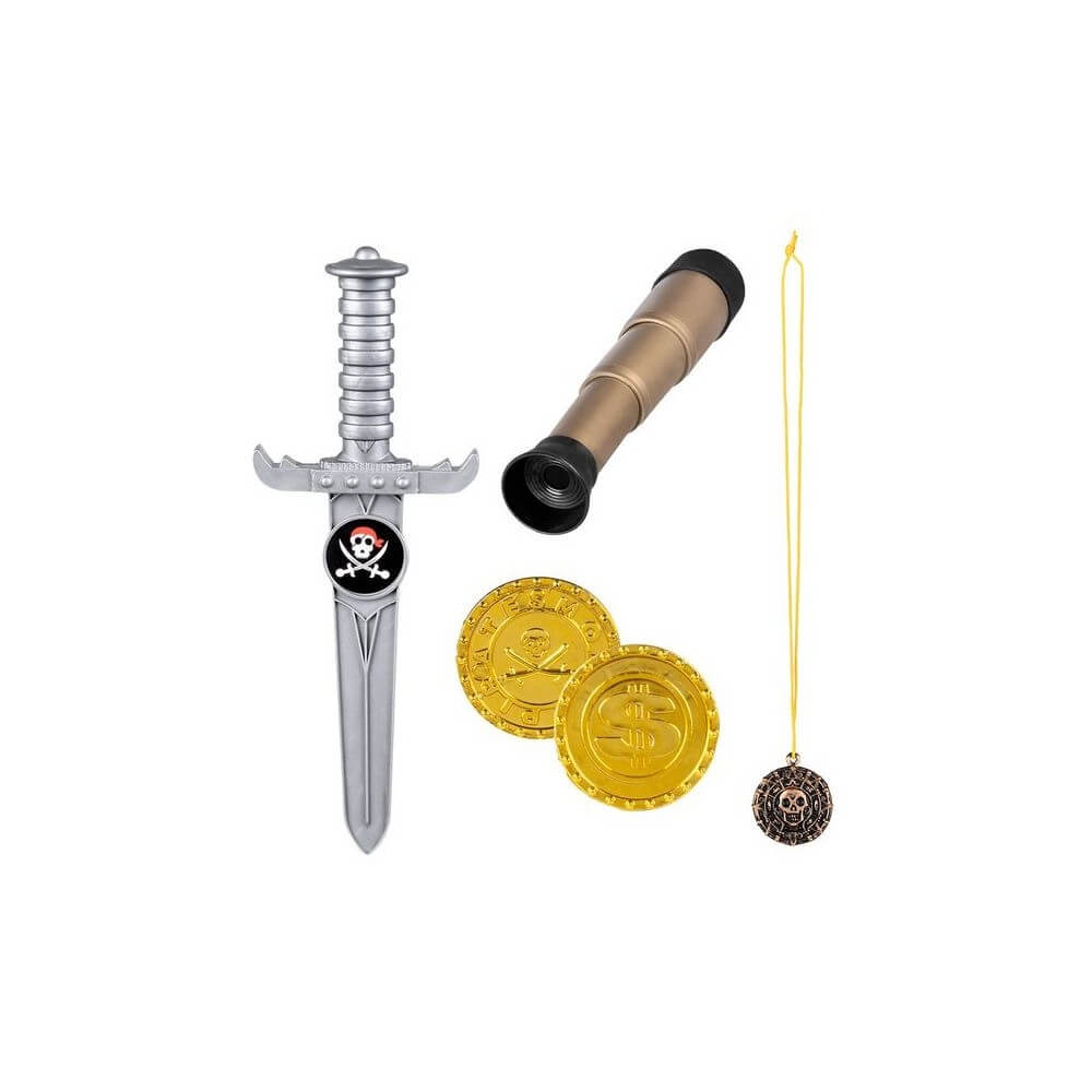 Accessoires de Pirate – Dague & Trésor - B74141 - Armes factices
