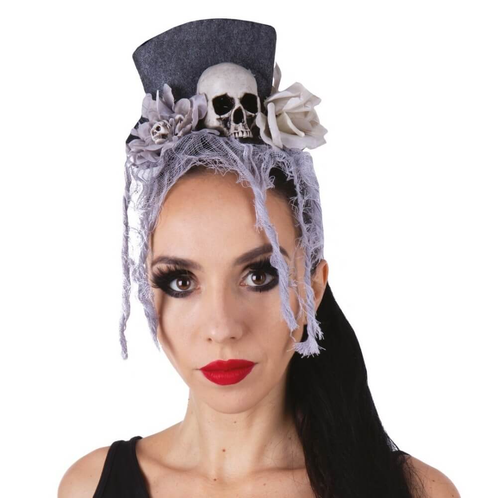 Petit Chapeau Gris avec Pinces - 22985 - Chapeaux