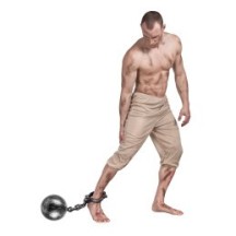 Boulet de Prisonnier avec Chaîne 53 cm – Accessoire Déguisement - B00613 - Armes factices