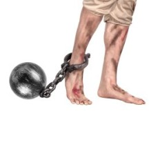 Boulet de Prisonnier avec Chaîne 53 cm – Accessoire Déguisement - B00613 - Armes factices