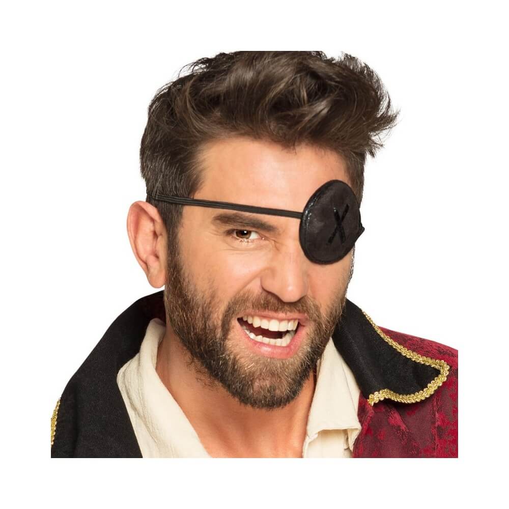 Cache-Œil de Pirate de Luxe – Accessoire Déguisement - B74124 - Masques