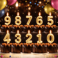 Bougie Métallisée Or Chiffre 0 à 9 – Anniversaire - BMOR09 - Bougies pour Anniversaire