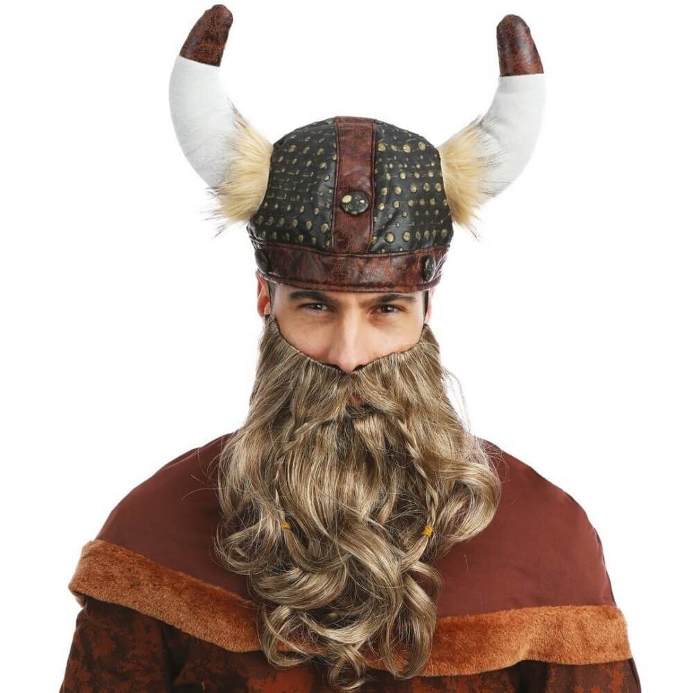Casque Viking Effet Cuir Adulte - 23286 - Chapeaux