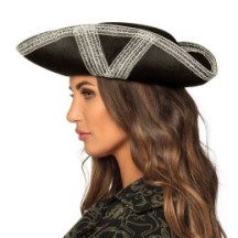 Chapeau Pirate Royal Fortune Argent - B04015 - Chapeaux