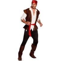 Costume adulte PirateThunder (50/52) - B83532 - Costumes adulte