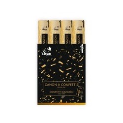 Canon à confettis 40 cm Or - 93005 - Canons à confettis