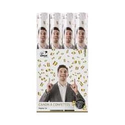 Canon à confettis 40 cm Or - 93005 - Canons à confettis