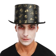 Chapeau avec Crânes Dorés – Adulte - 23610 - Chapeaux