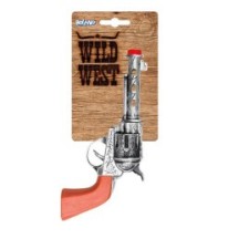 Pistolet Deputy Sheriff 20 cm – Accessoire Déguisement Western - B54338 - Armes factices