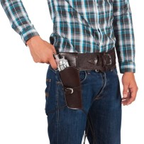 Set Holster Cowboy – Étui et Ceinture 110 cm - B00579 - Armes factices