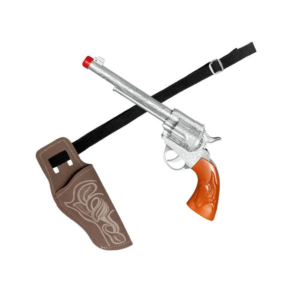 Set Cowboy Pistolet 30 cm avec Ceinture 120 cm et Étui - B54384 - Armes factices