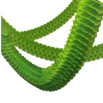 Lot 3 Guirlandes Boa 2 m Vert Pomme – Décoration Festive - 03101VO - Guirlandes en Papier