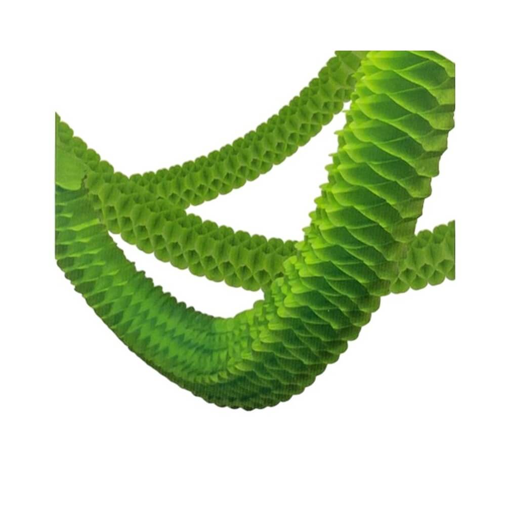 Lot 3 Guirlandes Boa 2 m Vert Pomme – Décoration Festive - 03101VO - Guirlandes en Papier