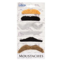 Set 6 Moustaches Natural – Promo - B01851 - Barbes et moustaches