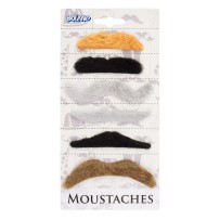 Set 6 Moustaches Natural – Promo - B01851 - Barbes et moustaches