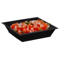 Verrine Carrée Réutilisable Noire 4 cL – Mini Assiette PS – Lot de 50 - 53V008 - Verrines & contenants apéritifs