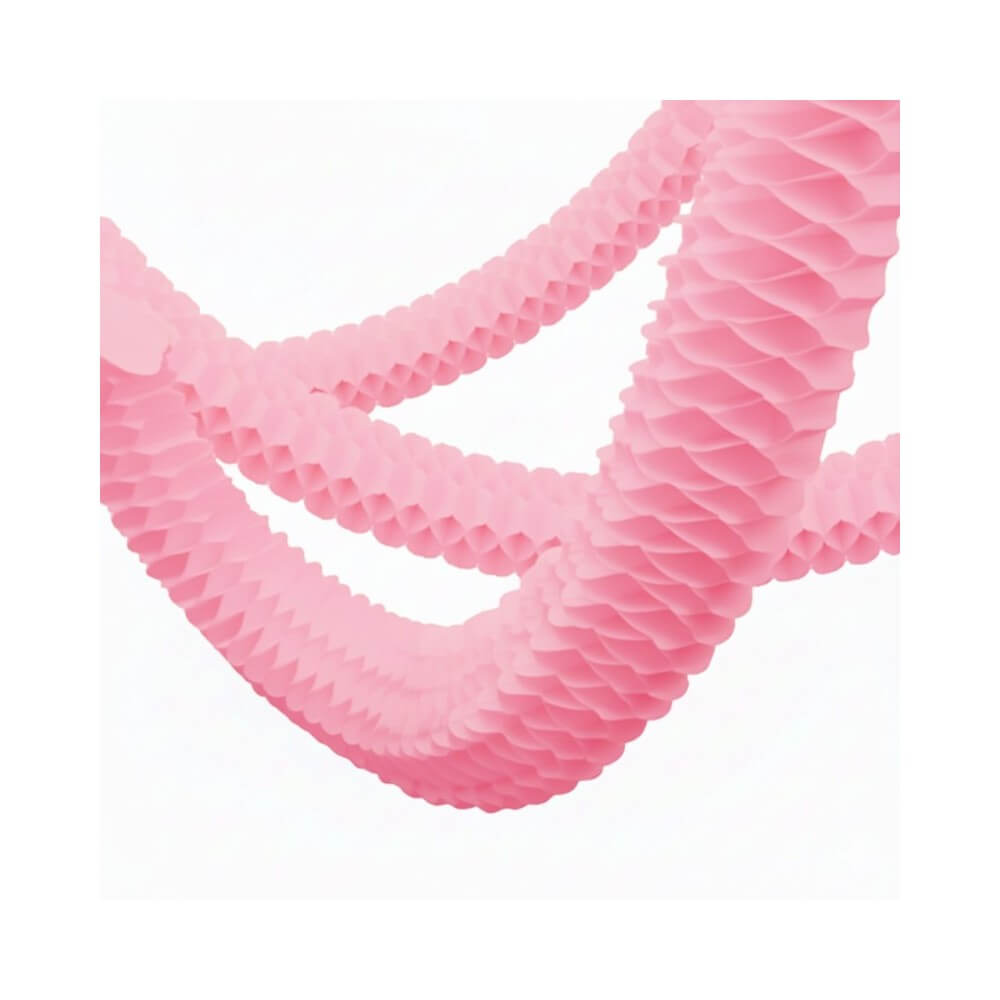 Lot 3 Guirlandes Boa 2 m Rose – Décoration Festive - 03101RO - Guirlandes en Papier